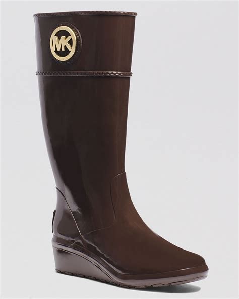 michael kors rain boots|brown waterproof michael kors boots.